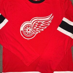 Detroit Red Wings Long Sleeve Hockey Shirt